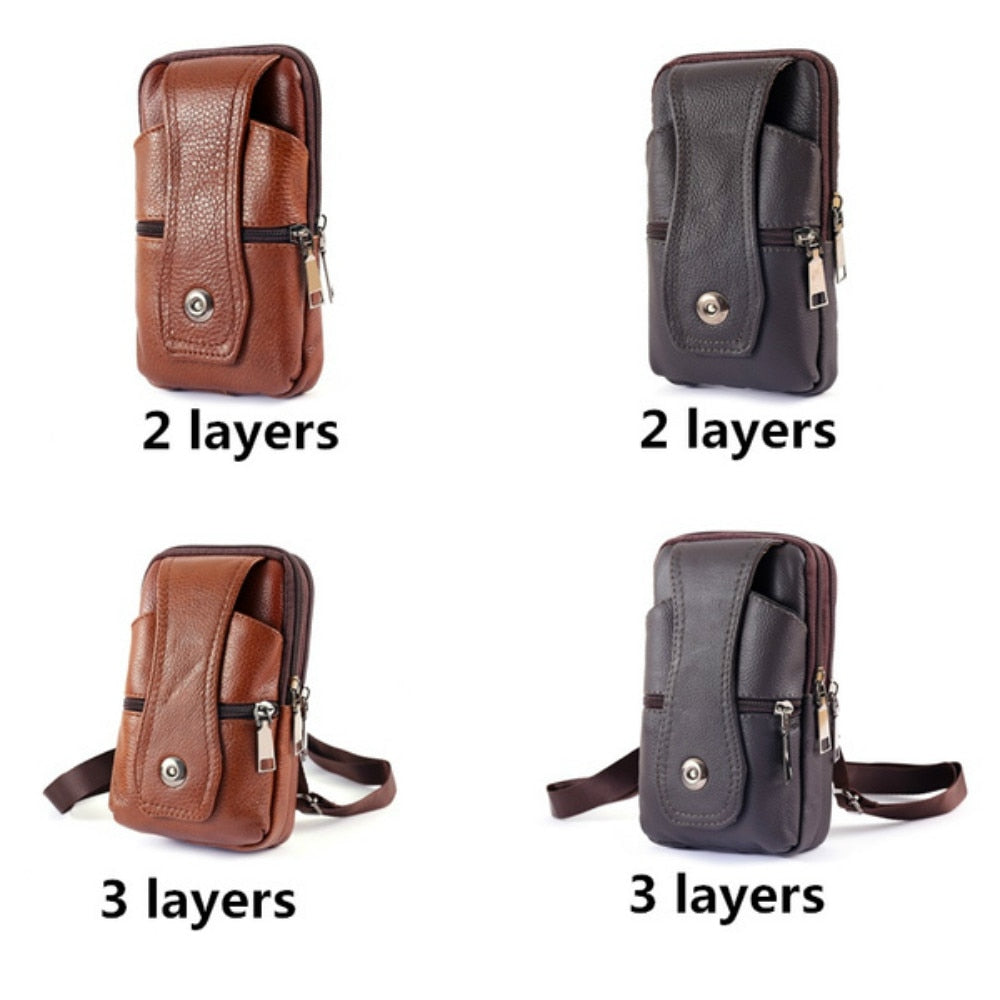 Men's Leather Waist Bag Men's Leather Waist Bag